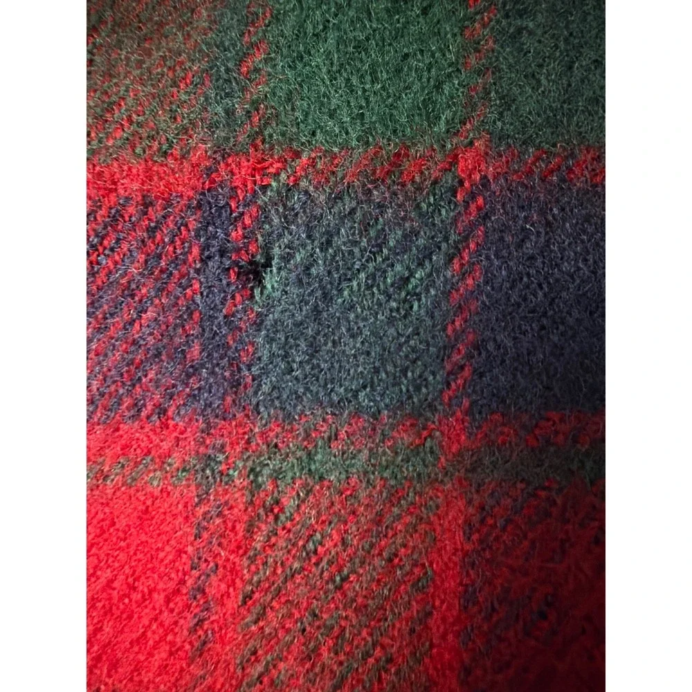Lochcarron Scarf Unisex OS Robertson Red Modern Tartan Lambswool Plaid Scotland